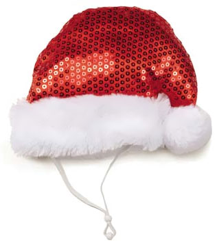 Aria Sequin Santa Hat