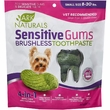 Ark Naturals Sensitive Gums Brushless Toothpaste 4-in-1 Dog Dental Chews Small Breeds 8-20 lbs