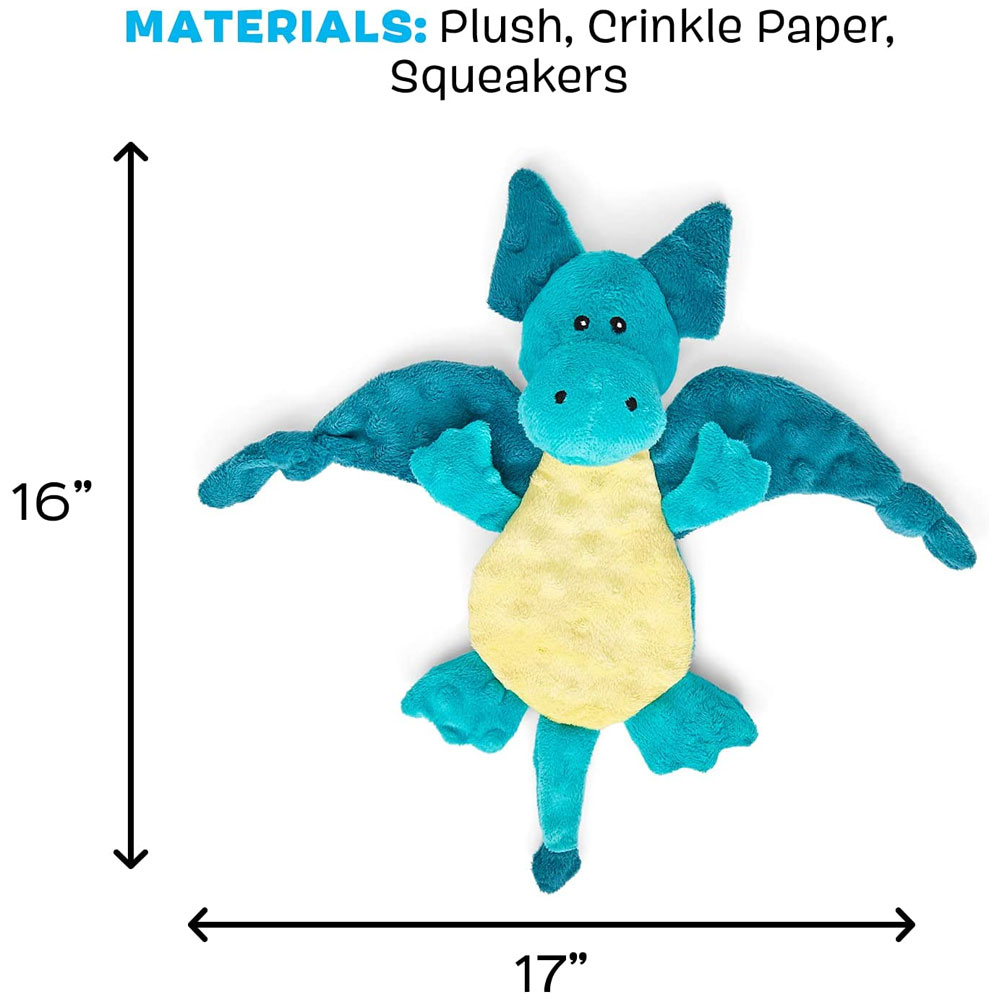 BARK Dingbert the Dragon Plush Dog Toy On Sale EntirelyPets