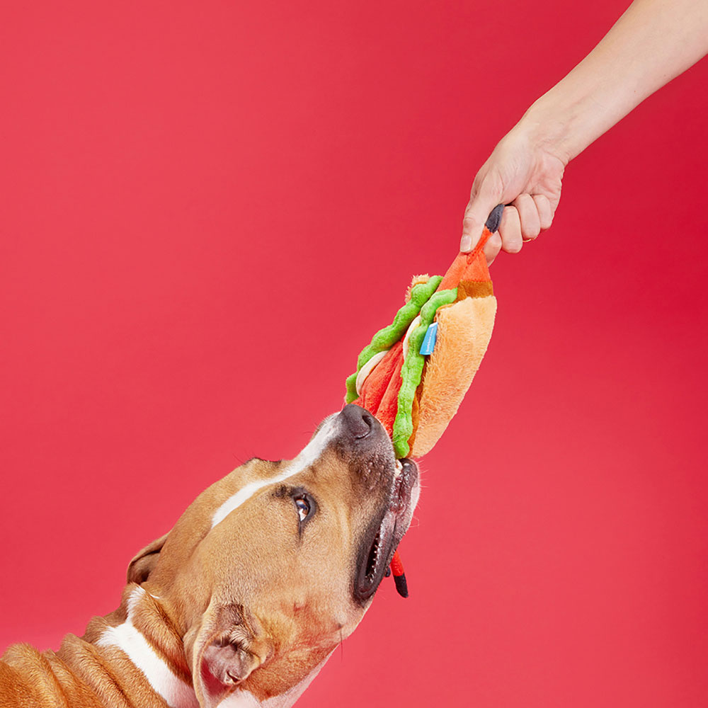 BARK Max's Maine Lobster Roll Plush Dog Toy On Sale EntirelyPets