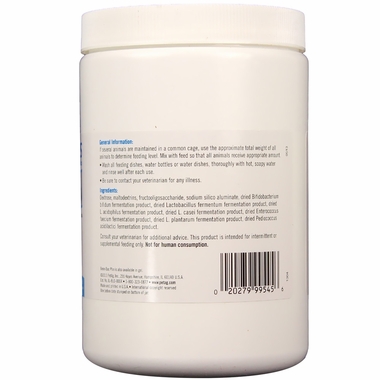 Container rotated to view general information, ingredients, and bar code