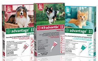 Benefits of using Advantix II and Advantage II