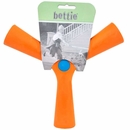 Bettie Fetch Toy Tail for Dog Slobber and Spice Orange (Small)