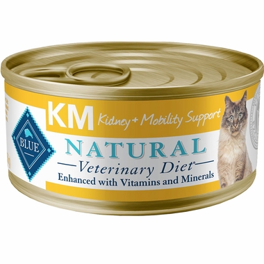 Blue Buffalo Natural Veterinary Diet - KM Kidney + Mobility Support Canned Cat  Food (24-pack) | On Sale | EntirelyPets