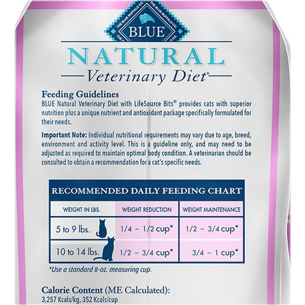 Blue Buffalo Natural Veterinary Diet W+U Weight Management + Urinary