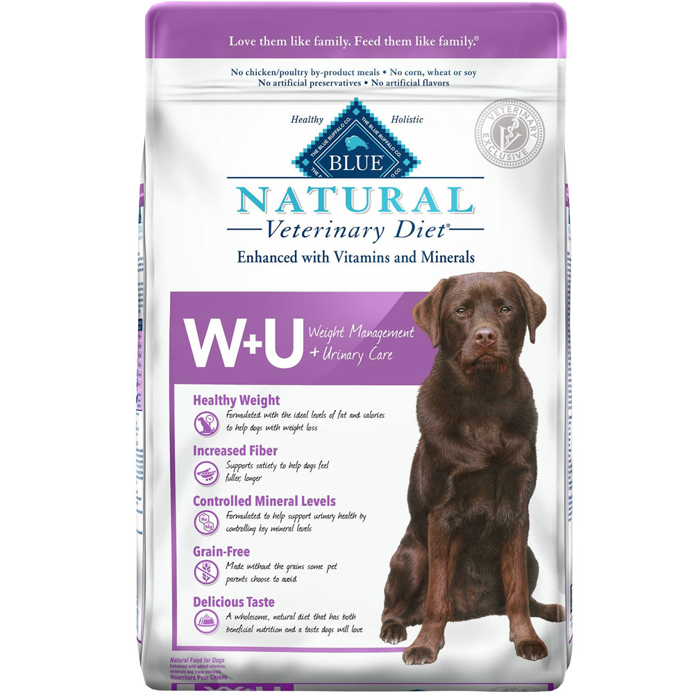 Blue Buffalo Natural Veterinary Diet - W+U Weight Management + Urinary Care Dry Dog Food (6 lb Blue Buffalo Natural Veterinary Diet - W+U Weight Management + Urinary Care Dry Dog Food (6 lb