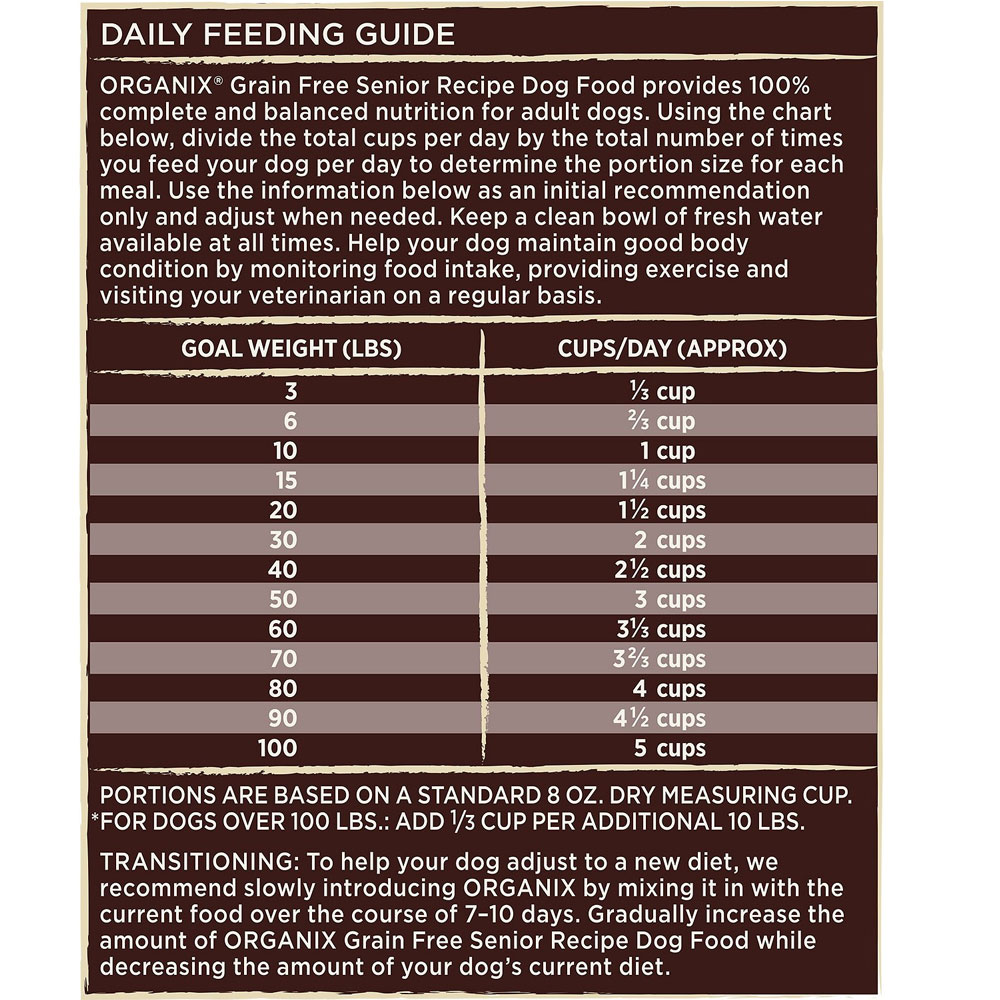 Castor & Pollux ORGANIX Organic Senior Recipe GrainFree Dry Dog Food