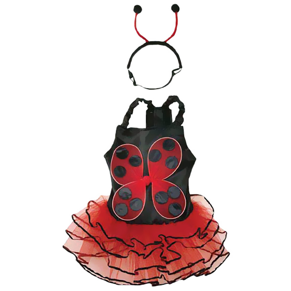 CASUAL-CANINE-LUCKY-BUG-COSTUME-RED-XSMALL