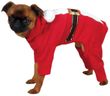 Casual Canine Santa Pajama Medium Red