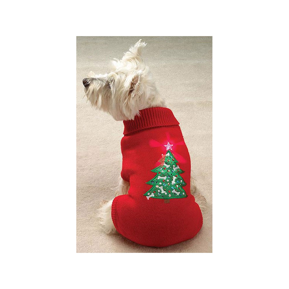 Casual Canine Twinkling Star Holiday Sweaters