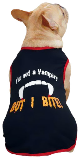 Casual Canine Vampire Tee - Black