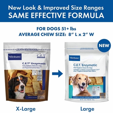 Product in old packaging next to new packaging
