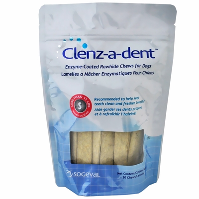CLENZ-A-DENT-RAWHIDE-CHEWS-DOGS-SMALL-30-CT