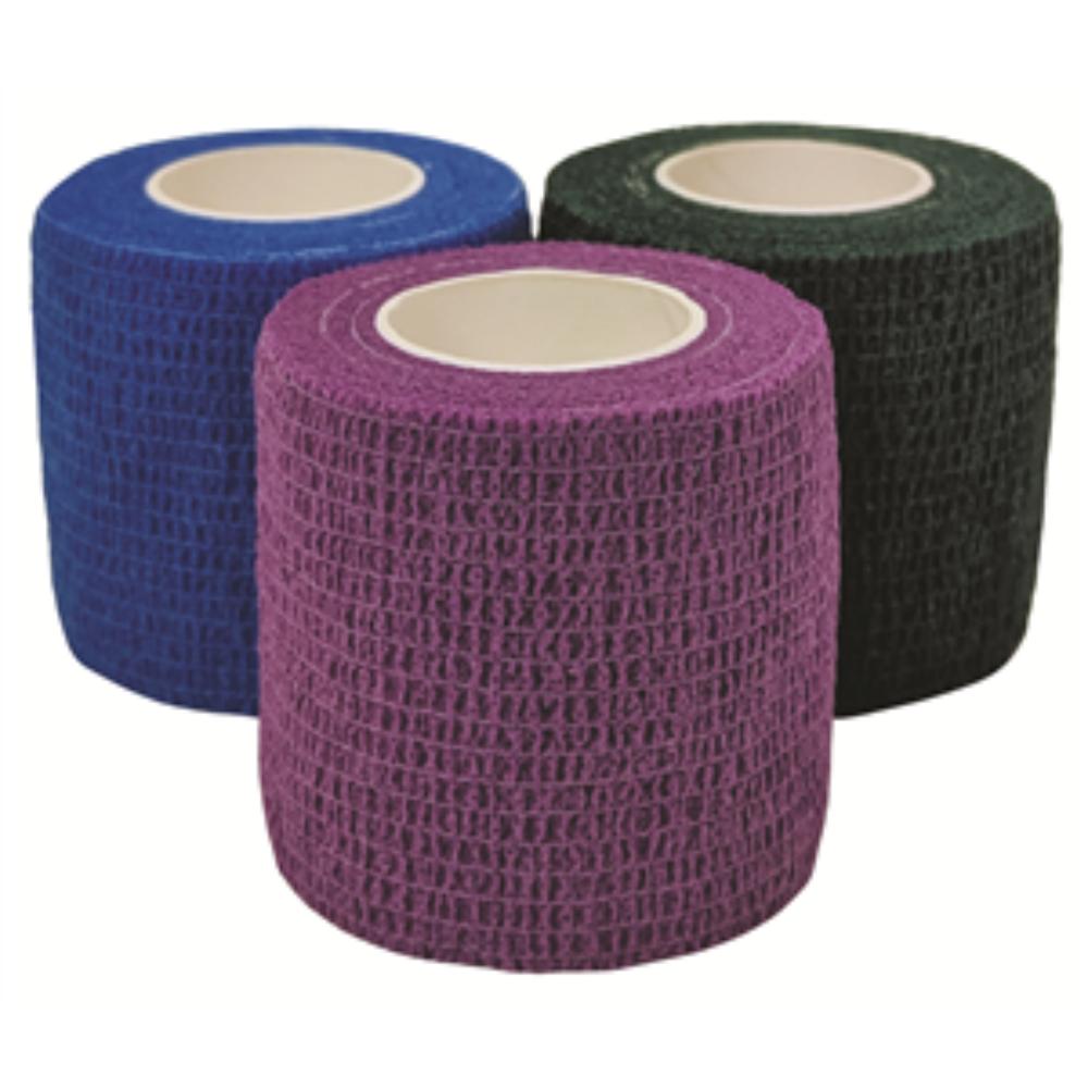 Cohesiant Wrap Bold Color - Assortment (Hunter Green/Purple/Blue) (2"x5yd) (24 rolls) Cohesiant Wrap Bold Color - Assortment (Hunter Green/Purple/Blue) (2"x5yd) (24 rolls)