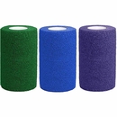Cohesiant Wrap Bold Color - Assortment (Hunter Green/Purple/Blue) (4"x5yd), 12 Rolls