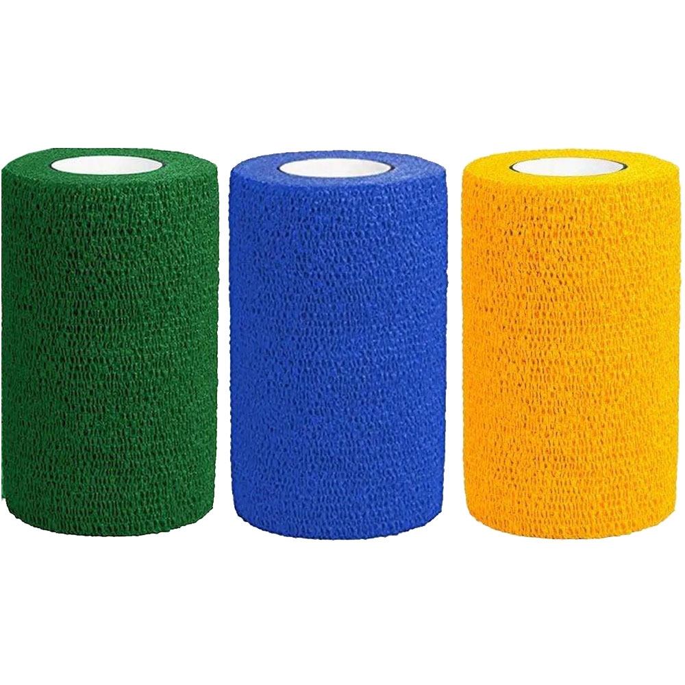 Cohesiant Wrap Bright Color - Assortment (Blue/Green/Yellow) (2"x5yd) (12 rolls) Cohesiant Wrap Bright Color - Assortment (Blue/Green/Yellow) (2"x5yd) (12 rolls)