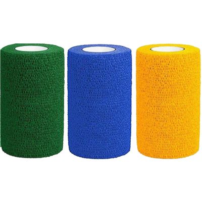 Cohesiant Wrap Bright Color - Assortment (Blue/Green/Yellow) (4"x5yd)