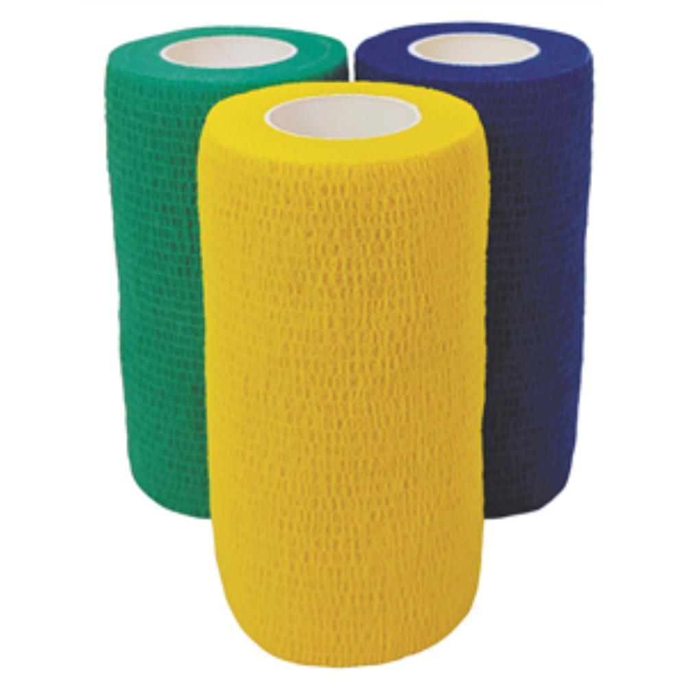 Cohesiant Wrap Bright Color - Assortment (Blue/Green/Yellow) (4"x5yd) (12 rolls) Cohesiant Wrap Bright Color - Assortment (Blue/Green/Yellow) (4"x5yd) (12 rolls)