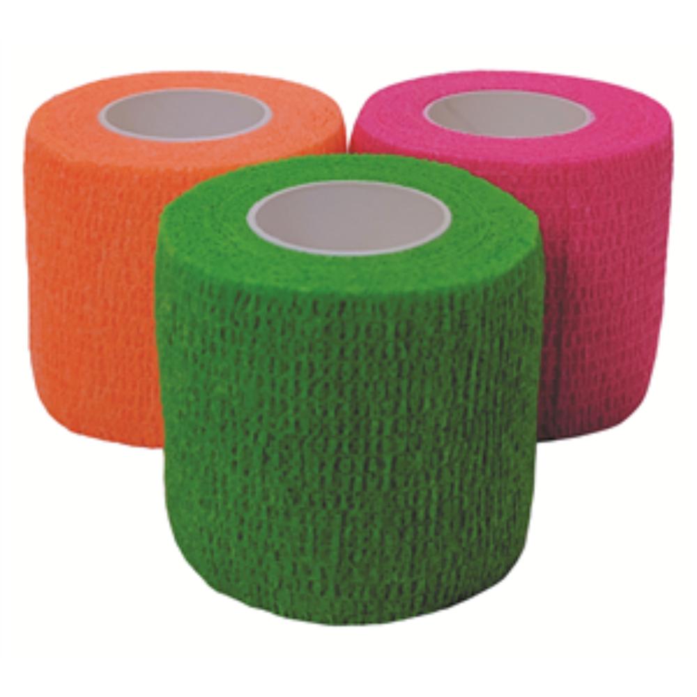 Cohesiant Wrap Fluorescent Color- Assortment (Green/Pink/Orange) (2"x5yd) (24 rolls) Cohesiant Wrap Fluorescent Color- Assortment (Green/Pink/Orange) (2"x5yd) (24 rolls)
