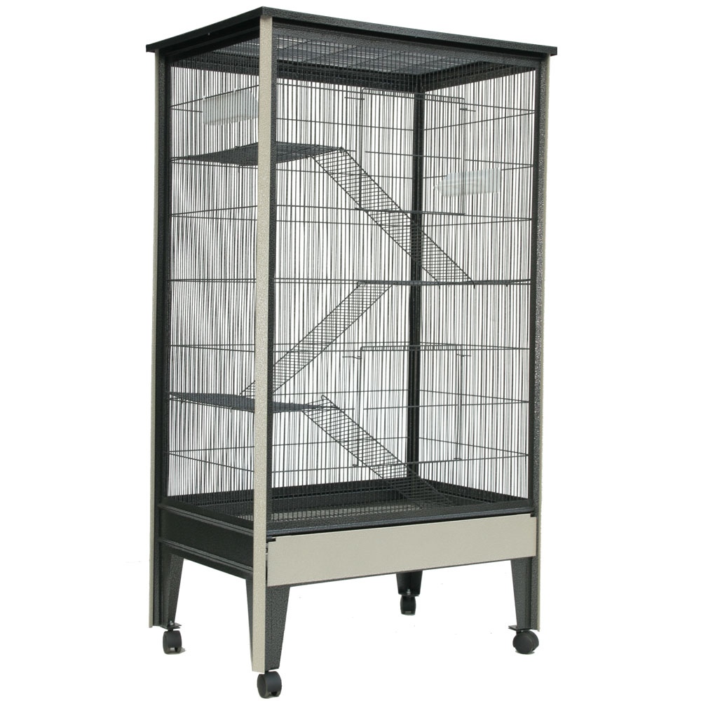 CRITTERTOWER-ANIMAL-CAGE-CASTERS-4LVL-LARGE-PLBK