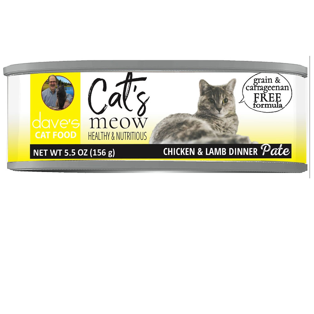 Dave's Pet Food Cat's Meow Chicken with Lamb Dinner Canned Cat Food (5