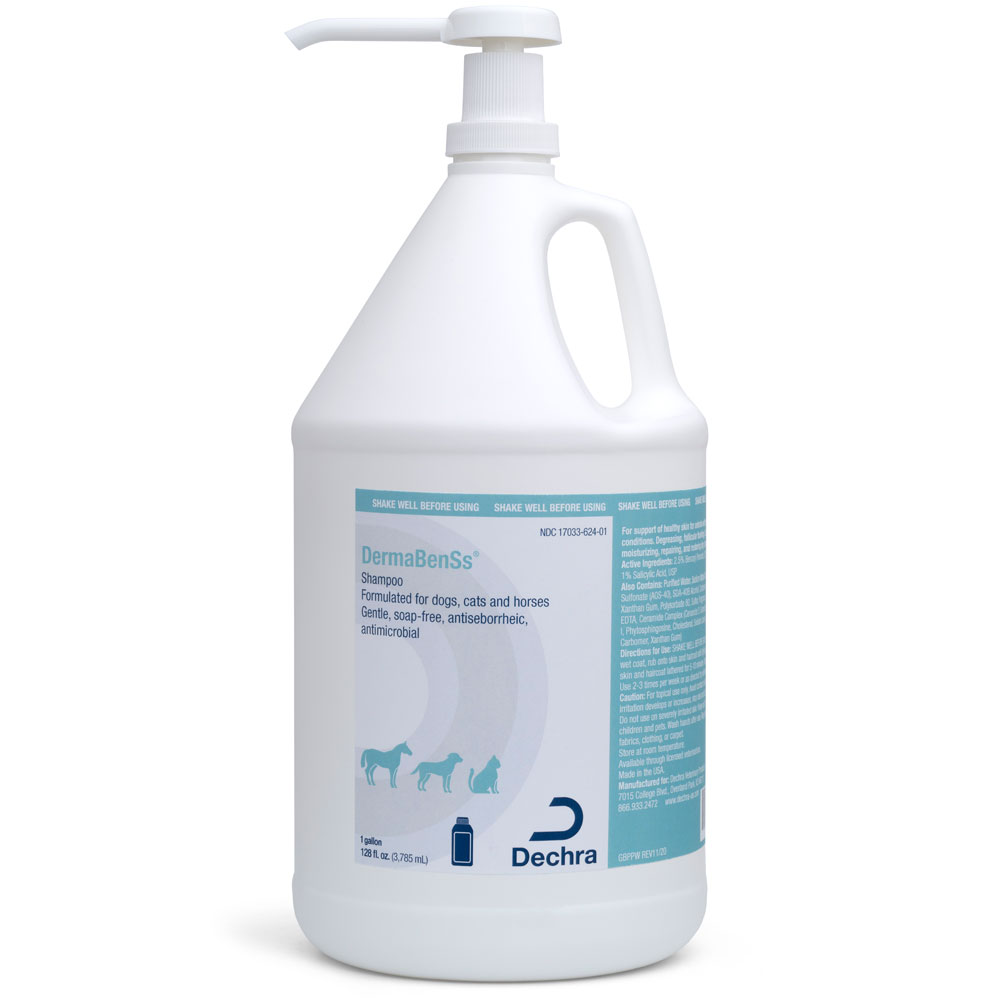 DECHRA DermaBenSs Soapless Shampoo with Moisturizers (ONE GALLON)