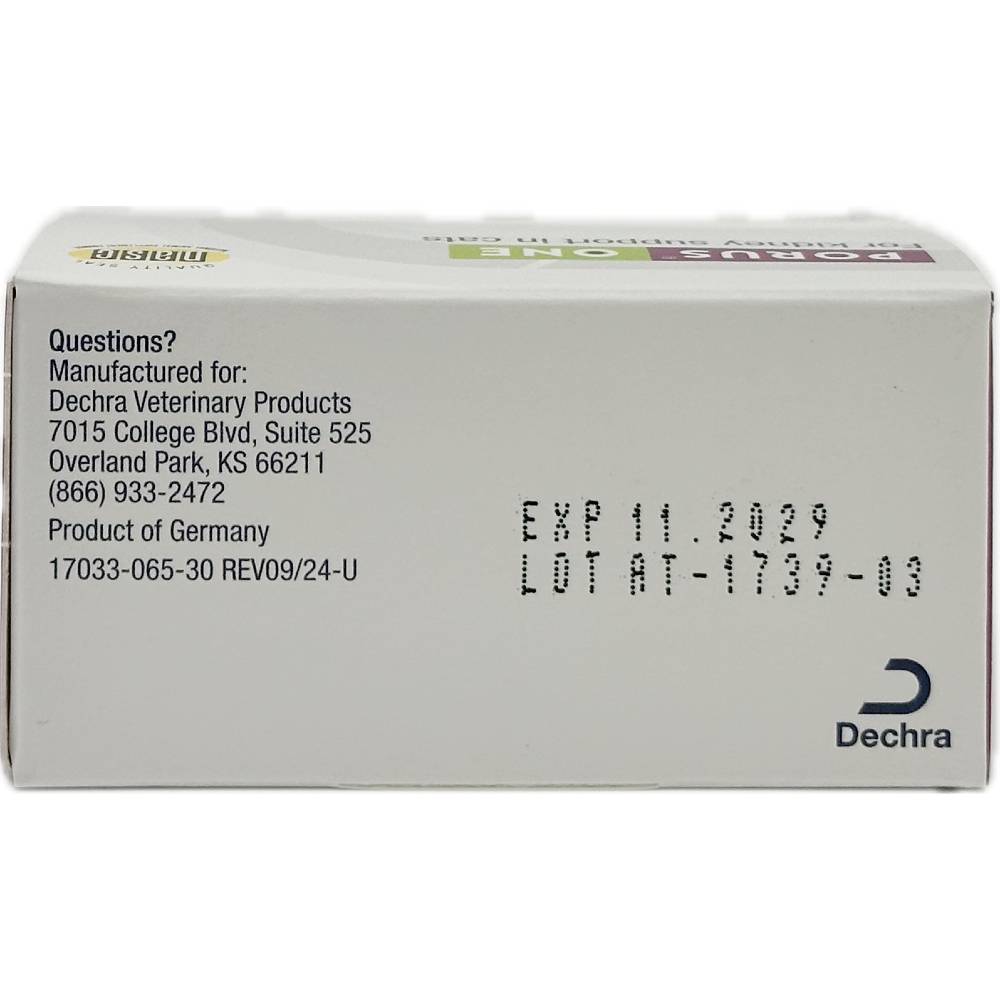 DECHRA-PORUS-ONE-KIDNEY-SUPPORT-CATS-30PK-500MG