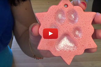 DIY Paw Print Ornament
