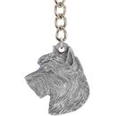 Dog Breed Keychain USA Pewter - Australian Terrier (2.5")