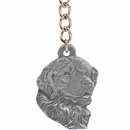Dog Breed Keychain USA Pewter - Bernese Mountain Dog (2.5")