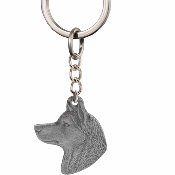 Keychain, Circle with Cross Celtic ツイストデザインキーホルダー USA Pewter A1025KC, 100 Pewter, 1/8”, 2 小物