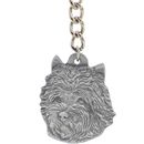 Dog Breed Keychain USA Pewter - Carin Terrier (2.5")