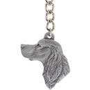 Dog Breed Keychain USA Pewter - Gordon Setter (2.5")