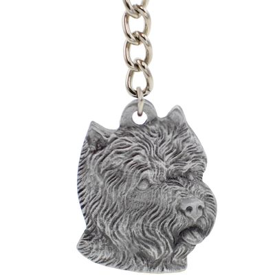 Dog Breed Keychain USA Pewter - West Highland Terrier (2.5")