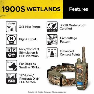 DOGTRA-1900S-WTLNDS-ECOLLAR-REMOTE-TRNG-SYSTM-3-4ML-1DOG