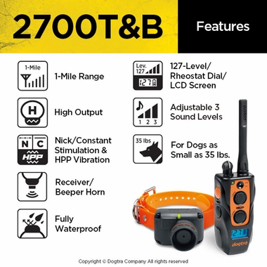 DOGTRA-2700TB-TRNG-BEEPER-COLLAR-SYSTM-1ML-1DOG