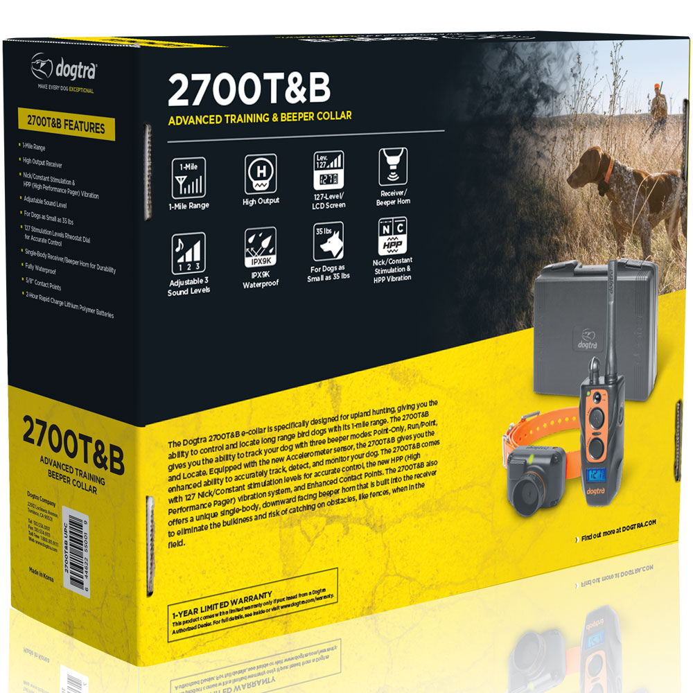 DOGTRA-2700TB-TRNG-BEEPER-COLLAR-SYSTM-1ML-1DOG