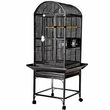 Dome Top Bird Cage - Black (18"x18"x51")