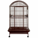 Dome Top Bird Cage with 1" Bar Spacing - Burgundy (40"x30"x75")