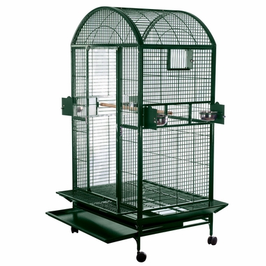 DOME-TOP-BIRD-CAGE-GREEN-40X30