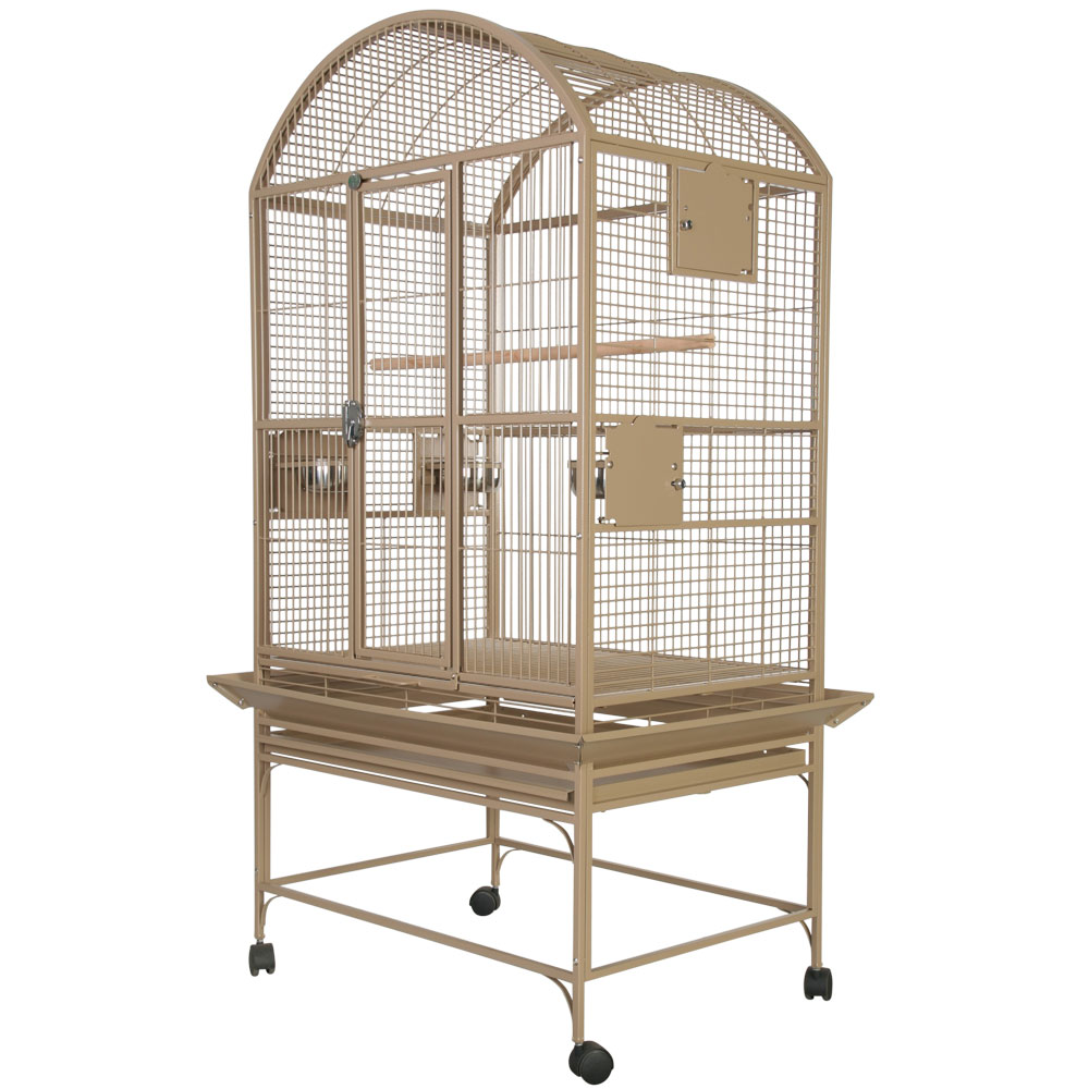 Dome Top Bird Cage with 3/4" Bar Spacing Sandstone (32"x23"x63") On