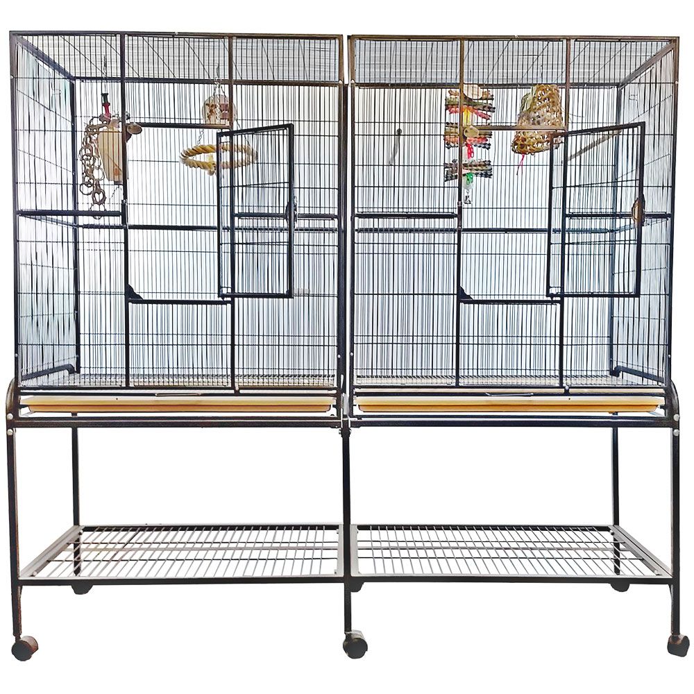 DOUBLE-FLIGHT-BIRD-CAGE-PLATINUM