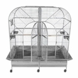 Double Macaw Bird Cage with Removable Divider - Stainless Steel (64"x32"x74")