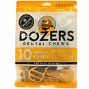 Dozers Dental Chews for Dogs 30-50 lbs - Brush (10 Medium Chews)