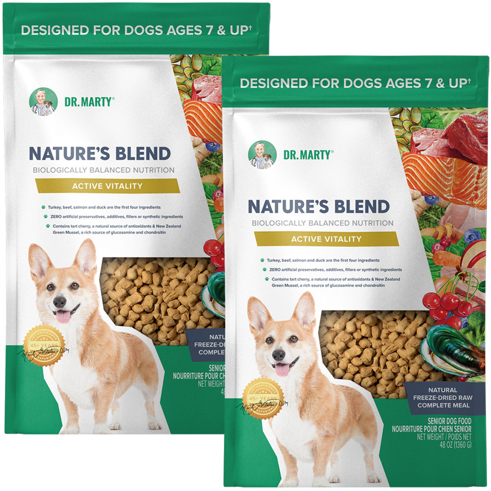 Dr. Marty Nature's Blend Freeze Dried Raw Dog Food for Senior Dogs