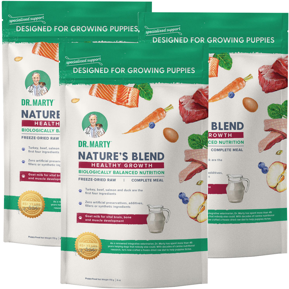 Dr. Marty Nature's Blend Freeze Dried Raw Puppy Food Healthy Growth, 18