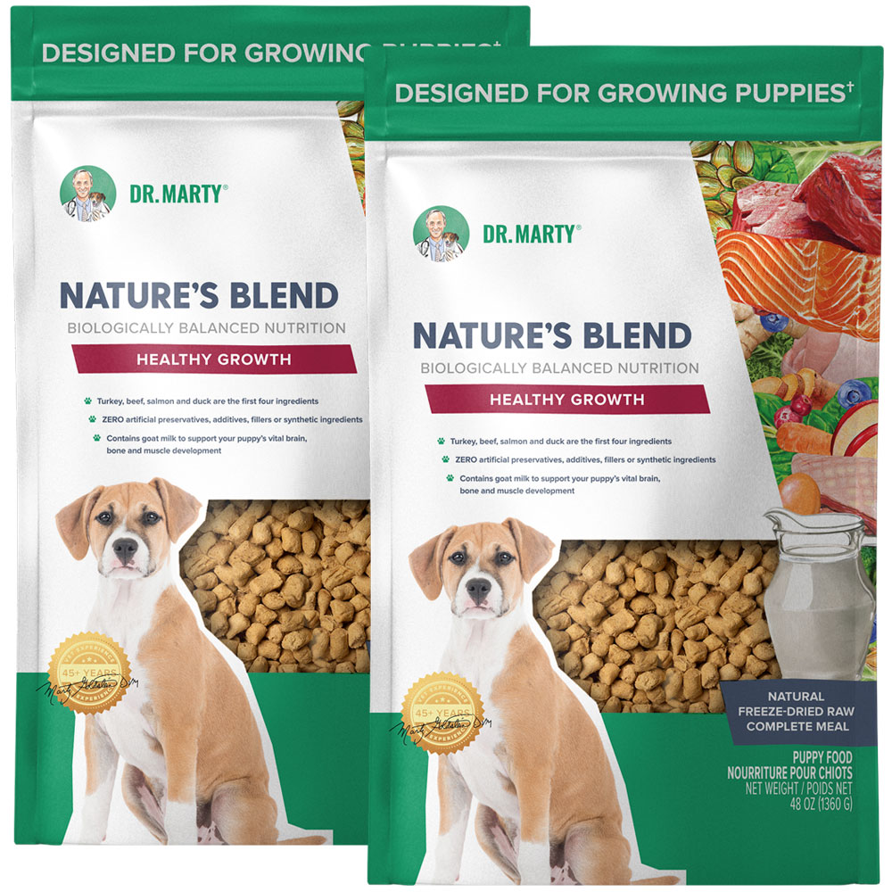 Dr. Marty Nature's Blend Freeze Dried Raw Puppy Food Healthy Growth, 96