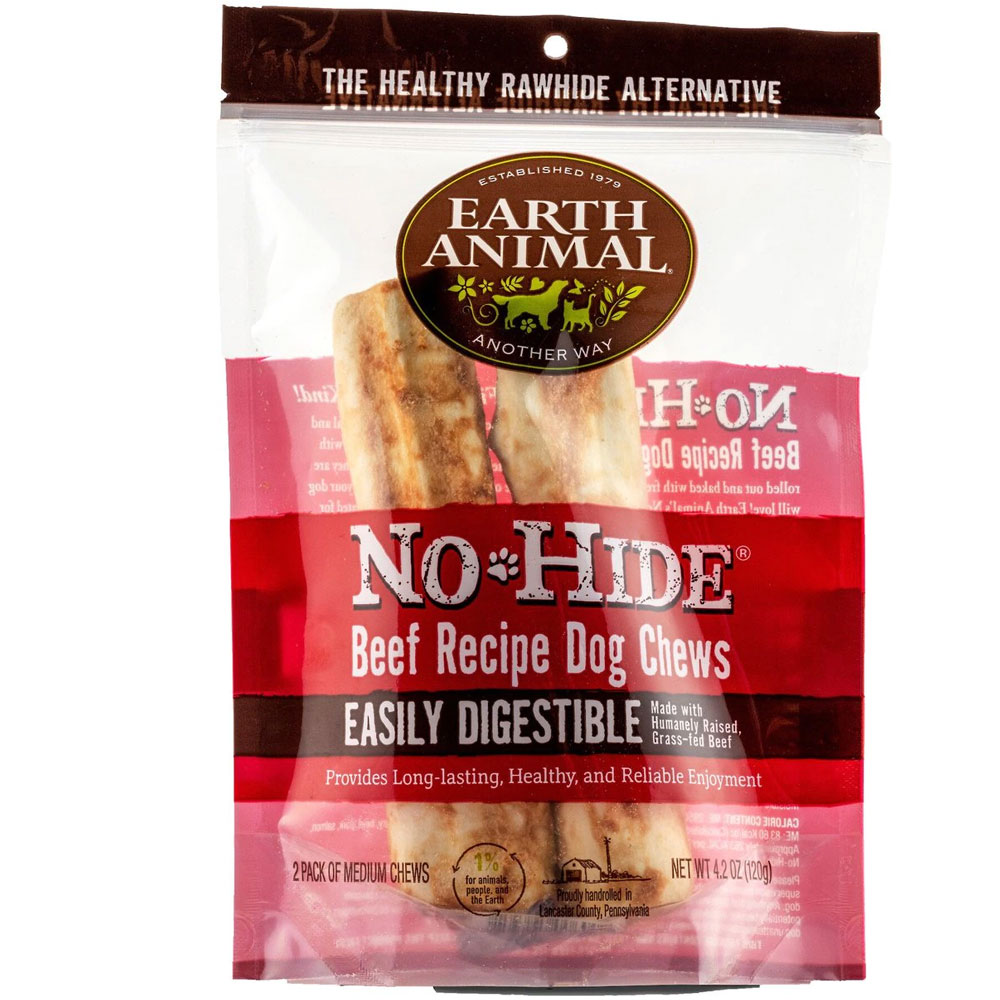 Earth Animal NoHide Long Lasting Natural Rawhide Alternative Beef