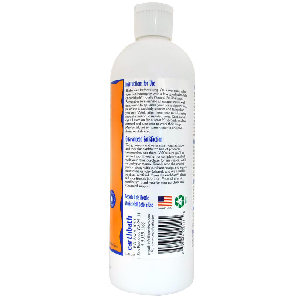 Earthbath Oatmeal & Aloe Shampoo Vanilla & Almond (16 fl. oz.) On