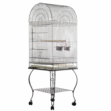 ECONOMY-DOME-TOP-BIRD-CAGE-BLACK